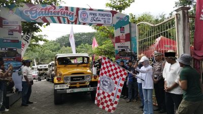 Ratusan Mobil Klasik Ramaikan Goa Selomangleng, Gathering PPMKI Jatim Angkat Wisata Kota Kediri