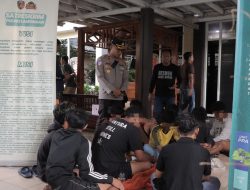 Polisi Amankan 17 Remaja dan Belasan Motor Pasca Acara Hiburan di Waduk Gondang Lamongan