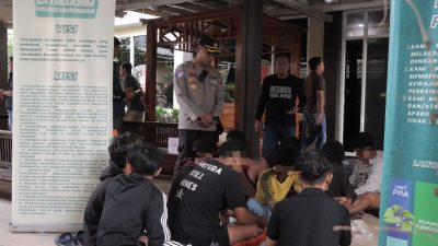Polisi Amankan 17 Remaja dan Belasan Motor Pasca Acara Hiburan di Waduk Gondang Lamongan