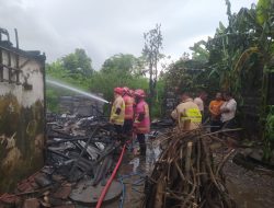 Bakar Sampah, Dapur Rumah Warga Tulungagung Hangus Terbakar, Kerugian Capai Rp30 Juta