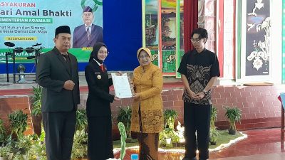 SMPN 1 Kota Kediri Raih Predikat Sekolah Role Model Moderasi Beragama Tingkat Jawa Timur