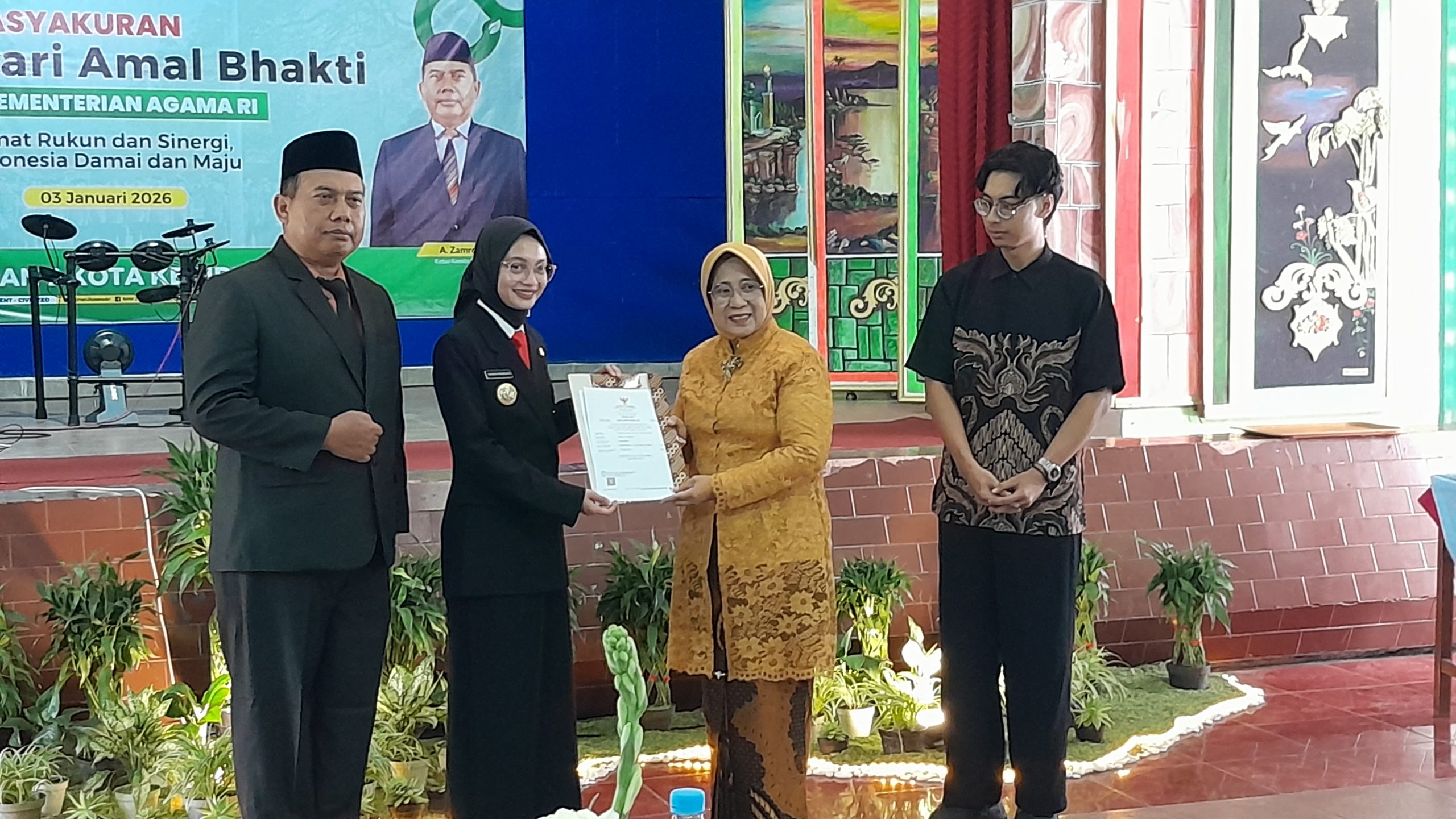 SMPN 1 Kota Kediri Raih Predikat Sekolah Role Model Moderasi Beragama Tingkat Jawa Timur