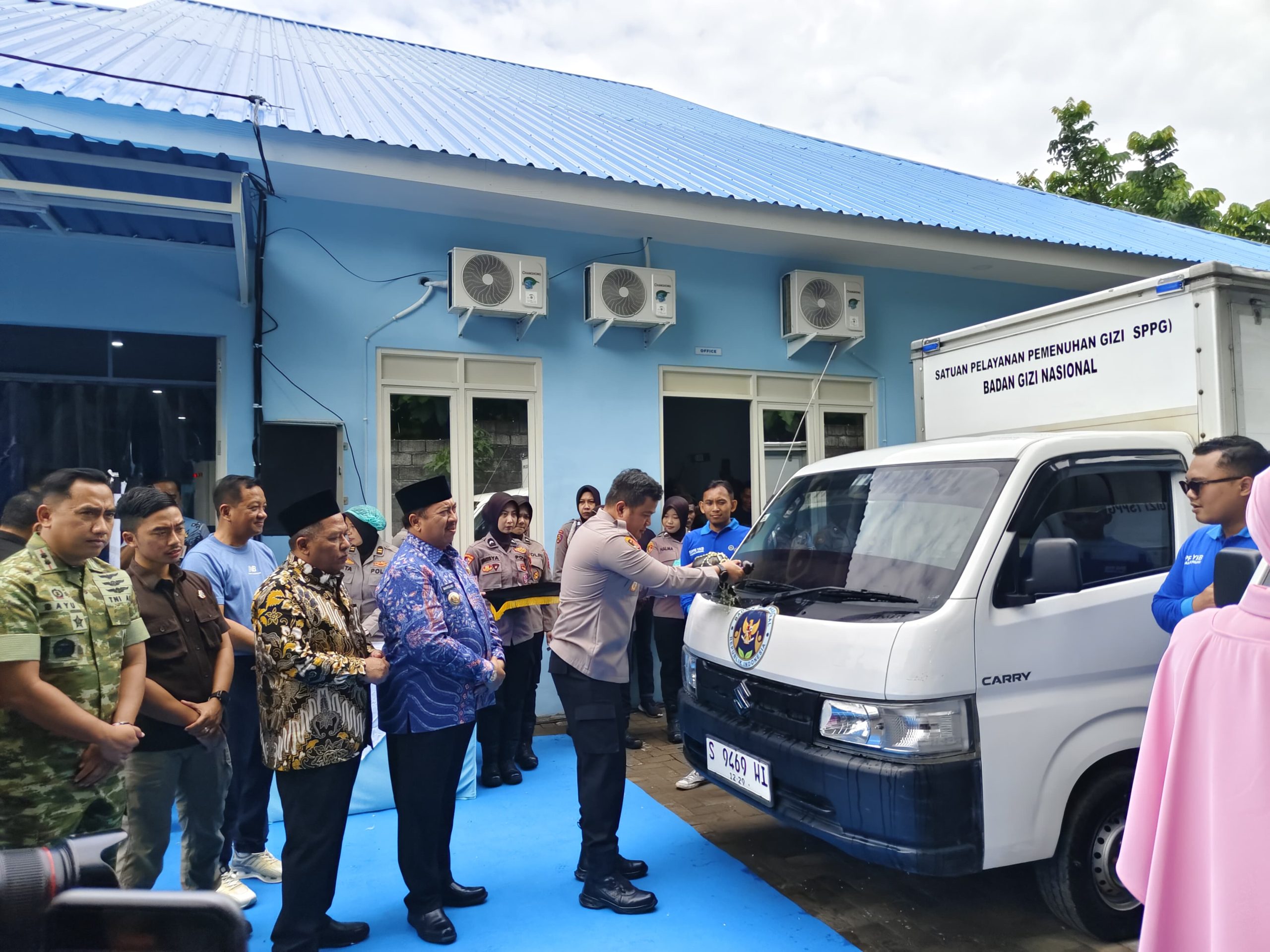 SPPG Polri Polres Jombang Mulai Beroperasi, Bupati Warsubi Ingatkan Pentingnya Mutu dan Keamanan Pangan
