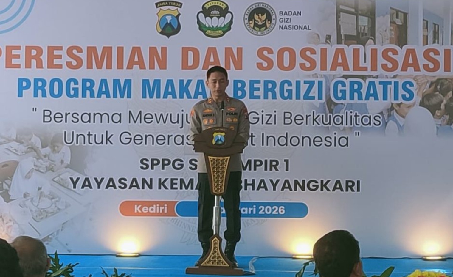 Dukung Program MBG, Polres Kediri Kota Resmikan Satuan Pelayanan Pemenuhan Gizi