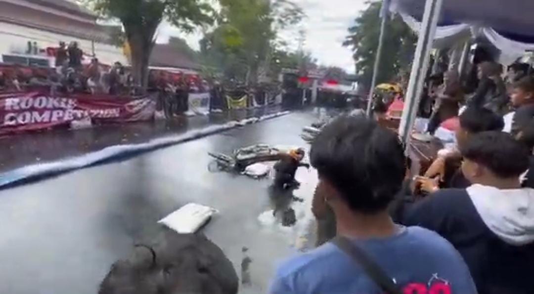 Rookie Drag Competition Jombang Cup 2026 Diwarnai Insiden Joki Terpeleset