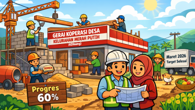 Pembangunan 117 Gerai Koperasi Desa di Jombang Dikebut, Progres Tertinggi Tembus 60 Persen