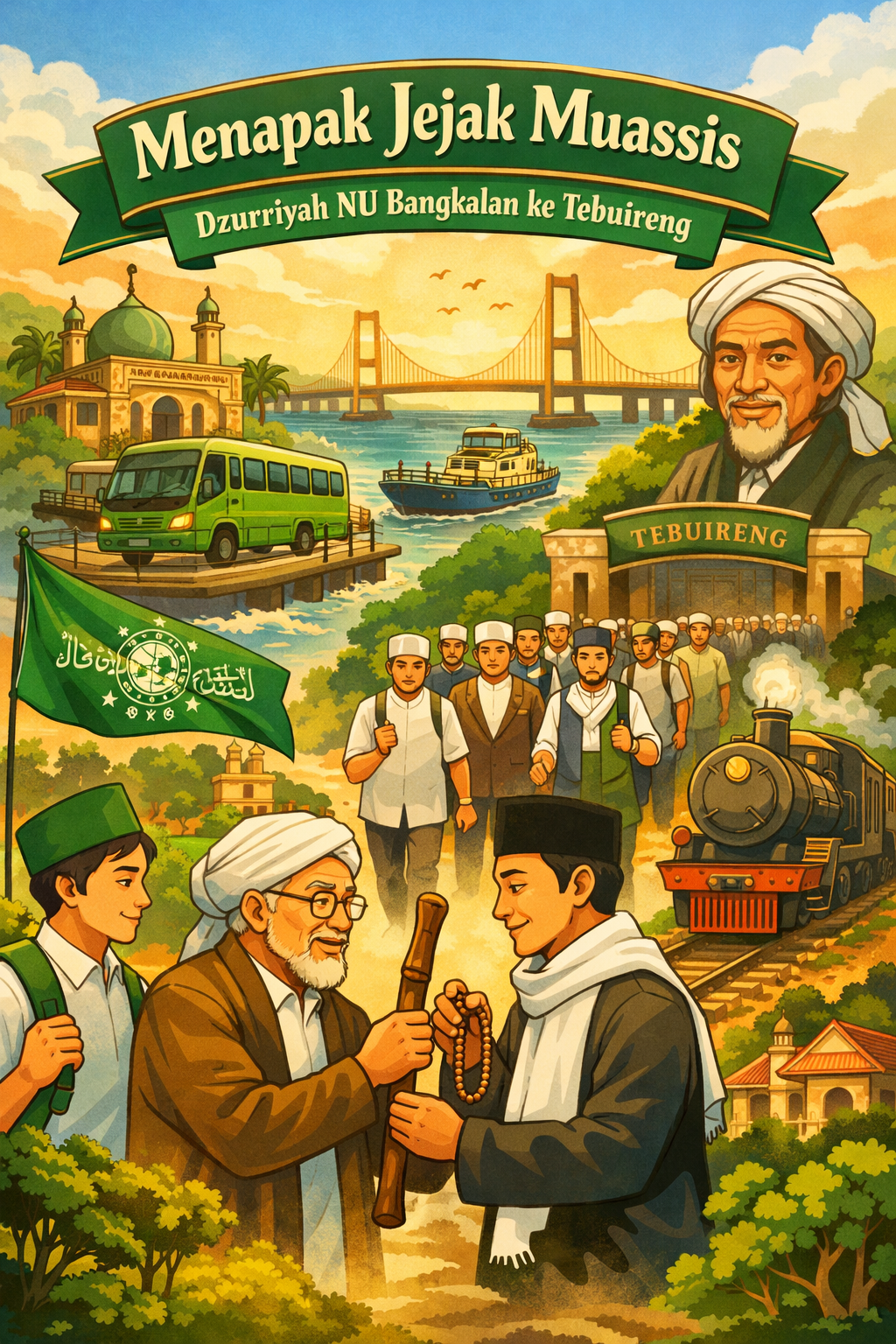 Napak Tilas Muassis NU, Dzurriyah Telusuri Rute Sejarah Bangkalan–Tebuireng