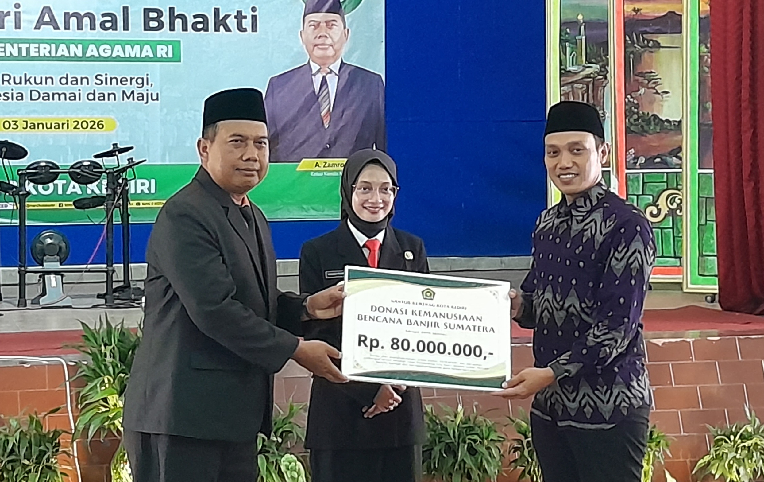 Kemenag Kota Kediri Salurkan Donasi Rp80 Juta untuk Korban Bencana Aceh dan Sumatera melalui DinsosKemenag Kota Kediri Salurkan Donasi Rp80 Juta untuk Korban Bencana Aceh dan Sumatera melalui Dinsos