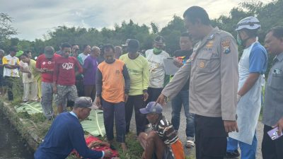 Petani Ditemukan Meninggal di Sawah Mojojejer, Diduga Terjatuh Saat Menyeberangi Parit