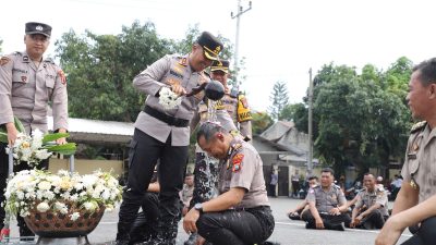 Puluhan Personel Polres Kediri Naik Pangkat, Total 99 Anggota Resmi Sandang Pangkat Baru