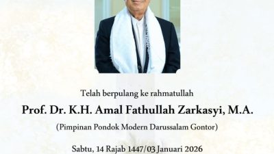 Pimpinan PMDG Gontor Ponorogo, KH Amal Fathullah Zarkasyi, Tutup Usia