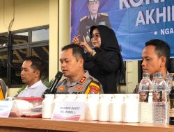 Sepanjang 2025, Polres Nganjuk Ringkus 196 Tersangka Kasus Narkoba