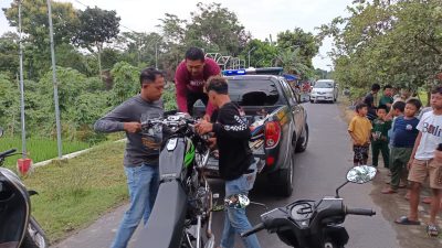Polisi Bubarkan Aksi Balap Liar di Ringinrejo, Dua Sepeda Motor Diamankan