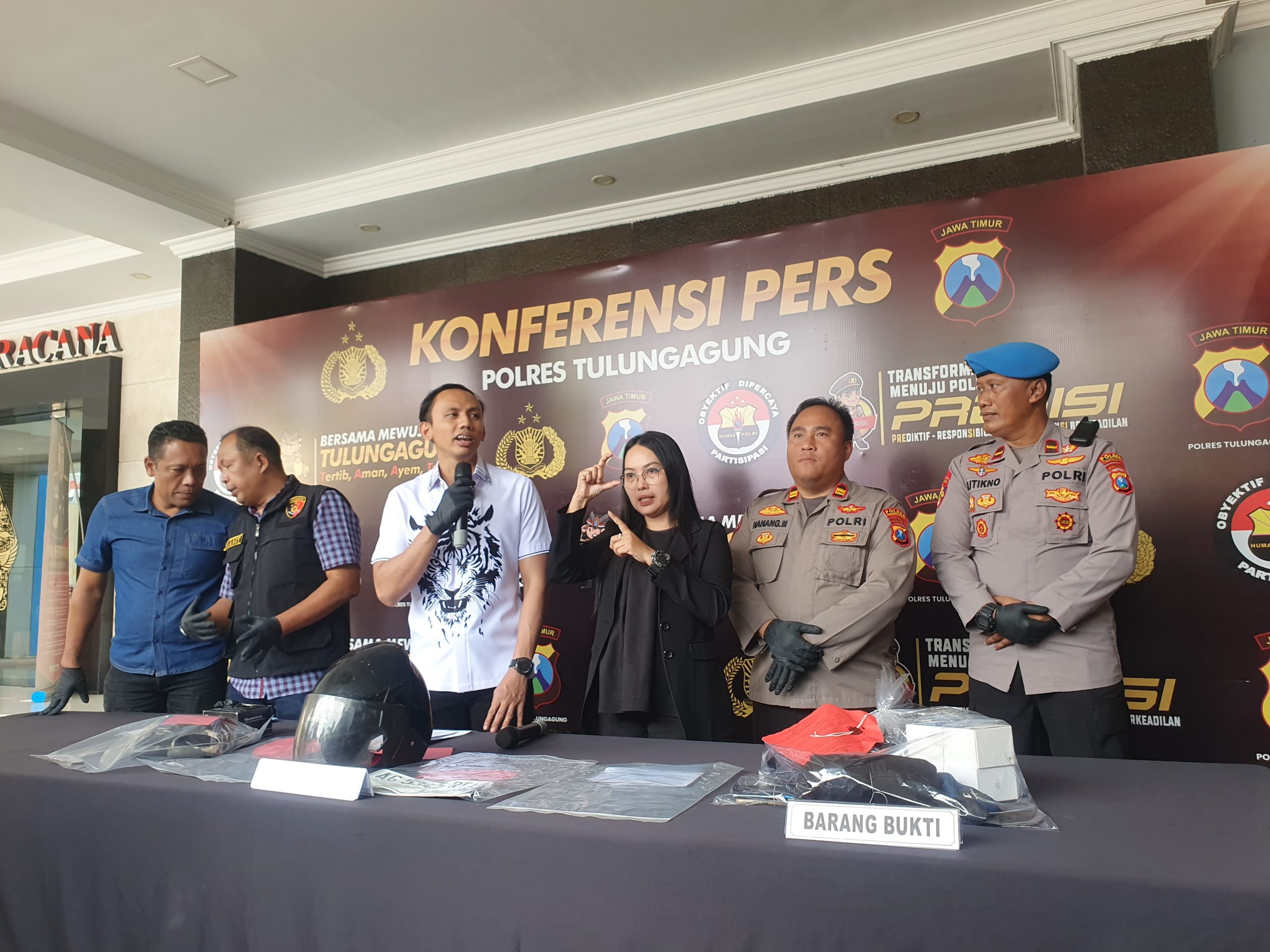 Dua Kasus Jambret Sebulan Terungkap, Polres Tulungagung Tegaskan Tak Salahkan Warga yang Bantu Kejar Pelaku