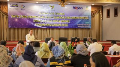 Dinas Sosial Kota Kediri Adakan Bimtek Pembaharuan DTSEN bagi Relawan dan Pekerja Sosial