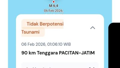 Gempa Magnitudo 6,4 di Pacitan Guncang Malang Raya, Warga Sempat Panik