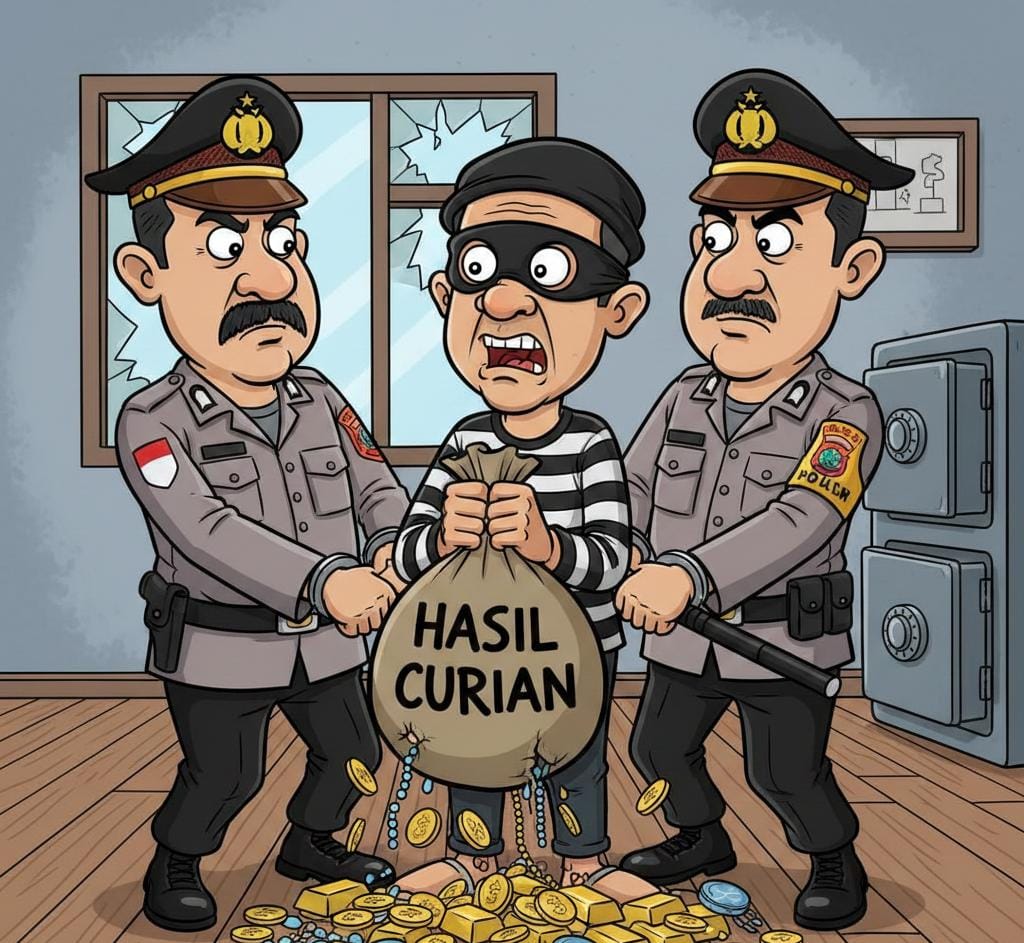 Bobol Brankas Logam Mulia Rp168 Juta, Dua Pemuda Junrejo Ditangkap Polres Batu