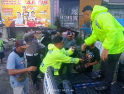 Diduga Rem Blong, Truk Tabrak Empat Kendaraan di Jalan Pattimura Kota Batu