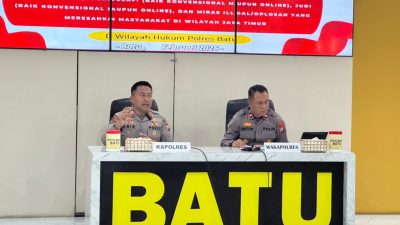 Operasi Pekat Semeru 2026 Resmi Dimulai, Ini Target Penindakan Polres Batu