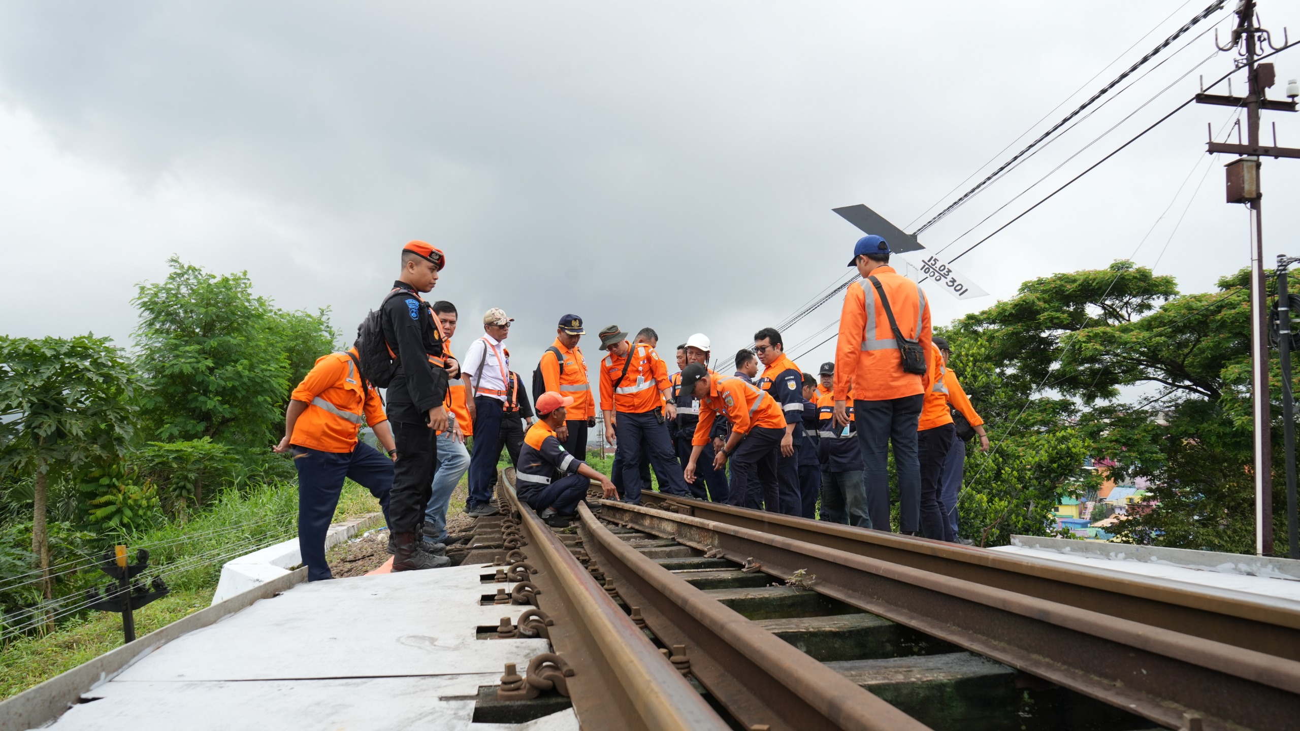 PT KAI Daop 8 Surabaya Mitigasi Bencana dan Cek Lintas di Malang Jelang Angkutan Lebaran 2026
