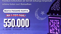 Sambut Ramadhan, PDAM Tirta Dhaha Kediri Beri Diskon Besar Biaya Sambungan Baru