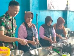 Pelatihan Tata Boga TMMD ke-127 Kodim 0809/Kediri Perkuat Upaya Pencegahan Stunting Melalui Pangan Bergizi