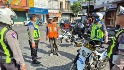 Satlantas Polres Kediri Kota Intensifkan Patroli Obyek Vital dan Tertibkan Parkir Liar