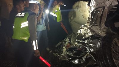 Insiden Kecelakaan Terjadi di Perlintasan Tanpa Palang di Babat Lamongan, Mobil Sigra Disambar KA Sembrani,  Satu Orang Tewas