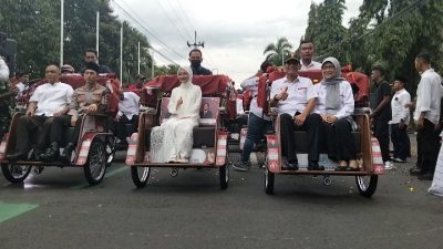 Wali Kota Kediri Salurkan Bantuan Becak Listrik, Dorong Transportasi Ramah Lingkungan dan Penguatan Ekonomi Warga