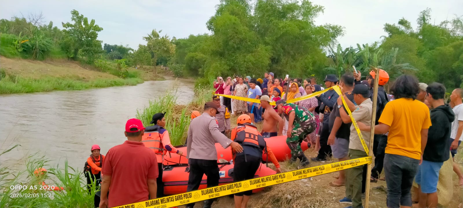 Memancing di Sungai Lamong, Bocah 10 Tahun Sambeng Dilaporkan Hanyut, Tim Gabungan Lakukan Pencarian