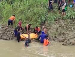 Tim SAR Gabungan Lamongan Temukan Bocah Tenggelam di Sungai Lamong, Terseret Arus Sejauh 15 Kilometer