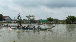 Meriahkan Bengawan Njeroh, 16 Tim Bertarung dalam Ansor Dragon Boat Lamongan
