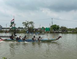 Meriahkan Bengawan Njeroh, 16 Tim Bertarung dalam Ansor Dragon Boat Lamongan