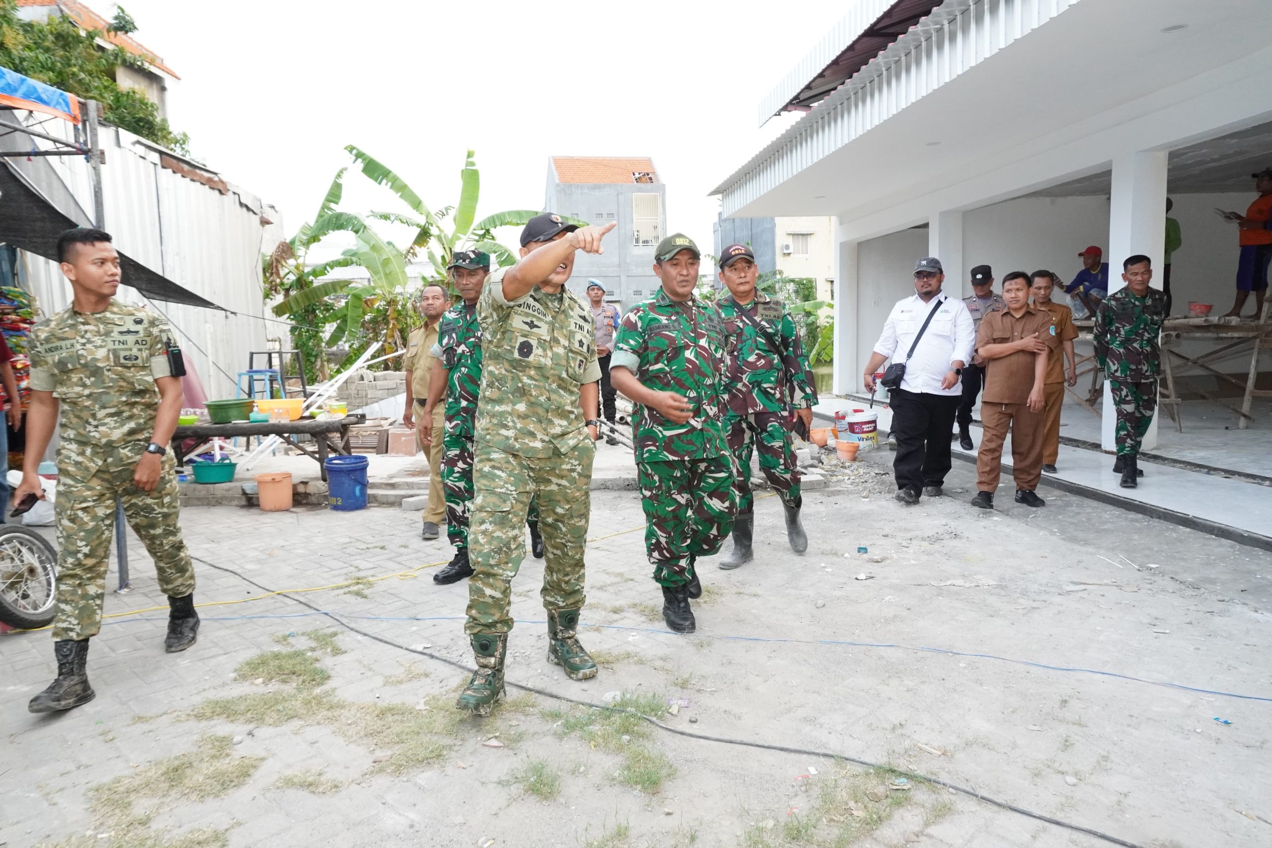 Kapok Sahli Pangdam V/Brawijaya Pantau Progres Pembangunan KDKMP Sukorejo Lamongan
