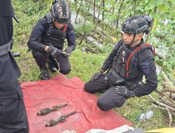 Warga Kayen Kidul Dikejutkan Temuan Dua Benda Diduga Mortir di Area Sawah
