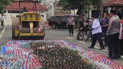 Ribuan Botol Miras Dimusnahkan di Jombang Jelang Ramadan 2026