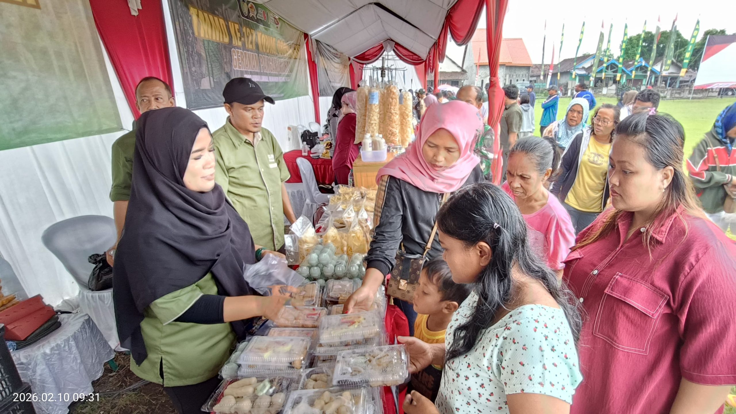 GPM di Lokasi TMMD Gadungan Puncu Diserbu Warga, Dua Ton Beras Ludes dalam Dua Jam