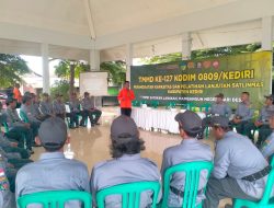 Dukung TMMD ke-127, Satpol PP Kediri Perkuat Kapasitas Satlinmas Desa Gadungan
