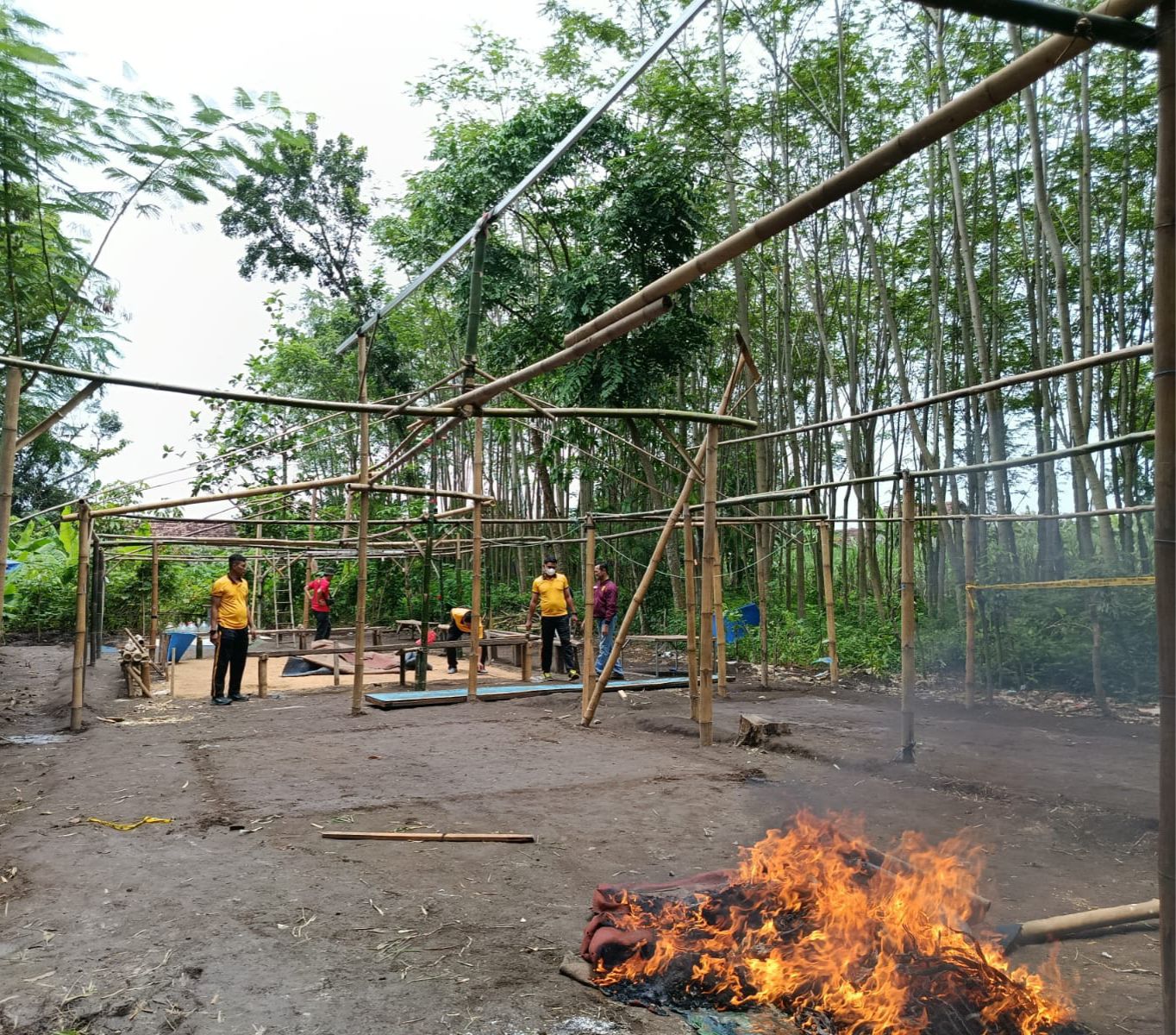 Digerebek Polisi, Pelaku Judi Sabung Ayam di Mangunrejo Kabur ke Sawah