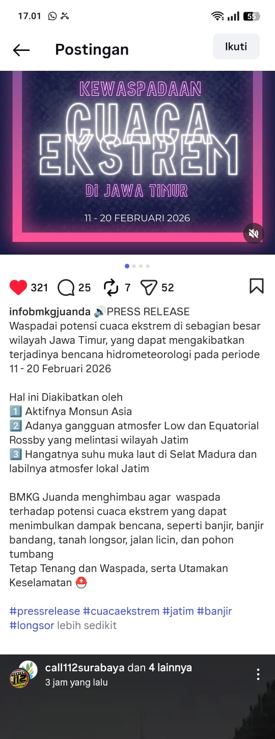 Waspada Cuaca Ekstrem di Awal Puasa