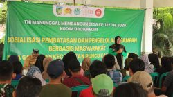 TMMD ke-127 Jadi Momentum Edukasi Pengelolaan Sampah di Desa Gadungan