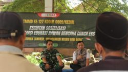 BPBD Kediri Berikan Edukasi Mitigasi Cuaca Ekstrem dalam TMMD ke-127