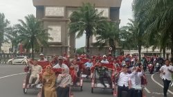 200 Becak Listrik Disalurkan kepada Pengemudi Becak di Kabupaten Kediri