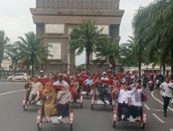 Sebanyak 200 Becak Listrik Disalurkan kepada Pengemudi Becak di Kabupaten Kediri