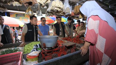 Jelang Ramadhan 1447 H, Satgas Pangan Polres Madiun Pastikan Stok Bahan Pokok Aman melalui Sidak di Pasar Caruban
