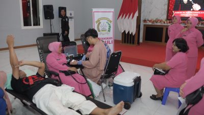 Sambut Ramadan 1447 H, Polres Blitar Gelar Aksi Donor Darah