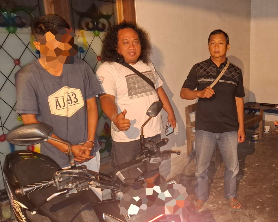 Polres Nganjuk Ringkus Penadah Asal Lampung Tengah, Motor Curanmor dari Prambon Disita