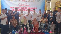 Berbagi Kebahagiaan di HPN 2026, PWI Nganjuk Akan Terus Hadir untuk Disabilitas Setiap Tahun
