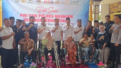 Berbagi Kebahagiaan di HPN 2026, PWI Nganjuk Akan Terus Hadir untuk Disabilitas Setiap Tahun