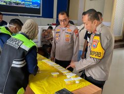 Tes Urin Mendadak, Personel Polres Nganjuk Dipastikan Negatif Narkoba